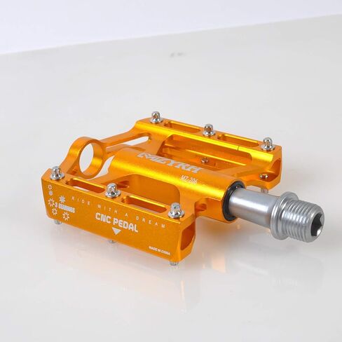 ThinkTop Mountain Bike Platform Pedals for MTB BMX, Ultralight 9/16 Bicycle Pedal Flat Aluminum, 3 Bearing Sealed Ever Lubricate in Kuwait