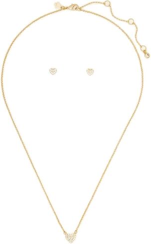 Kate Spade New York Earrings and Necklace Boxed Gift Set (Clear/Gold) in Saudi Arabia
