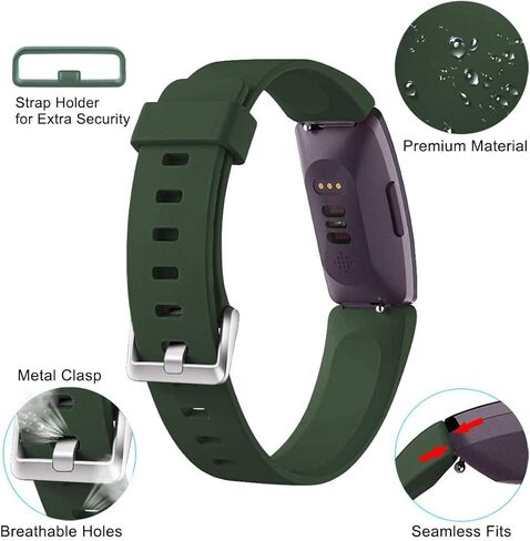 Ouwegaga متوافق مع Fitbit Inspire 2 Bands للنساء والرجال وFitbit Inspire 2 Bands Ace 2 Bands للأطفال 12 عبوة صغيرة in Kuwait