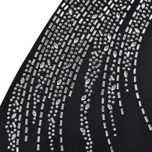 Women's Sexy Sleeveless Rhinestone Jumpsuit Patchwork Sheer Mesh See Through Bodycon Jumpsuit Party Club Night in Kuwait