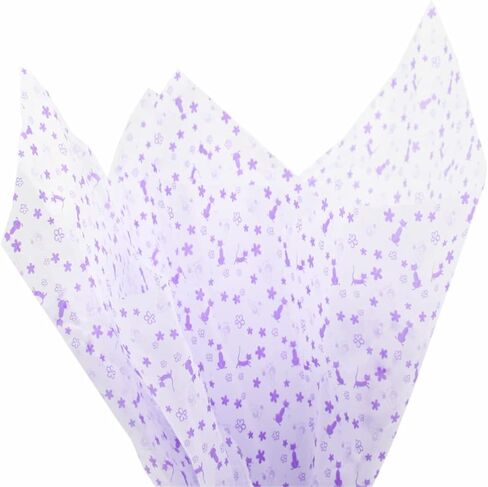 PMLAND Premium Quality Gift Wrap Printed Tissue Paper - Animal Footprint Patterned - 15 Inches X 20 Inches 60 Sheets in Saudi Arabia
