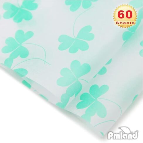 PMLAND Premium Quality Gift Wrap Printed Tissue Paper - Animal Footprint Patterned - 15 Inches X 20 Inches 60 Sheets in Saudi Arabia