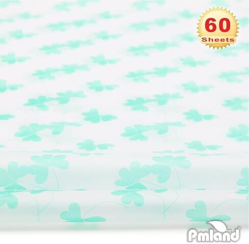 PMLAND Premium Quality Gift Wrap Printed Tissue Paper - Animal Footprint Patterned - 15 Inches X 20 Inches 60 Sheets in Saudi Arabia