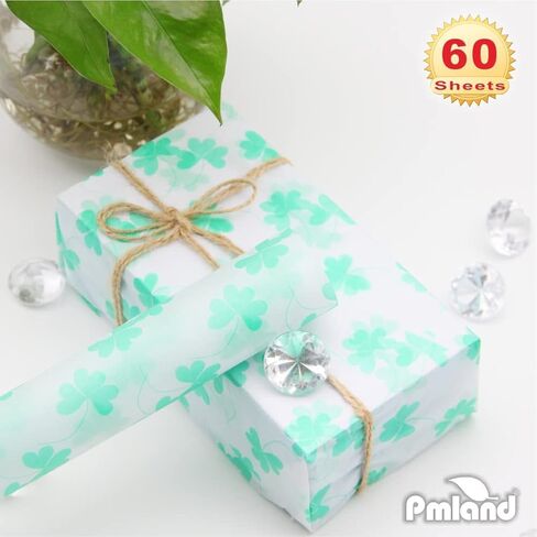 PMLAND Premium Quality Gift Wrap Printed Tissue Paper - Animal Footprint Patterned - 15 Inches X 20 Inches 60 Sheets in Saudi Arabia