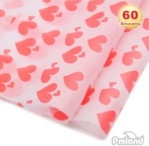 PMLAND Premium Quality Gift Wrap Printed Tissue Paper - Animal Footprint Patterned - 15 Inches X 20 Inches 60 Sheets in Saudi Arabia