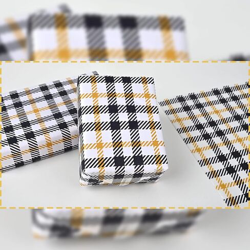 28 * 20 Inches Buffalo Plaid Tissue Paper for Christmas Gift Wrapping, 50 Sheets Black White Yellow Plaid Tissue for Halloween Christmas Gift Bags Wedding Birthday DIY Crafts in Saudi Arabia