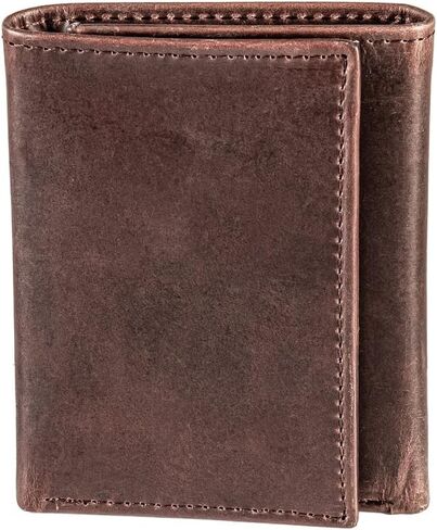 Team Sports America NFL Minnesota Vikings Brown Wallet | Tri-Fold | Officially Licensed Stamped Logo | Made of Leather | Money and Card Organizer | Gift Box Included in Saudi Arabia