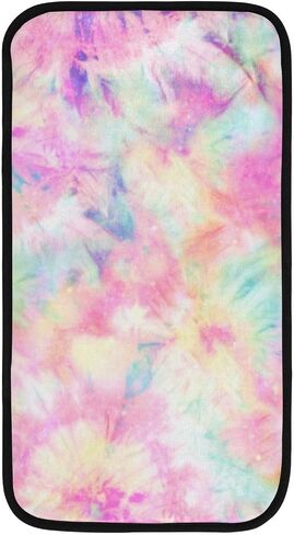 Pink Tie-dye Car Armrest Cover Pad Accessories Interior Protection 8.3x15inch Car handrail Box Cushion for Most Vehicle, SUV, Car in Saudi Arabia