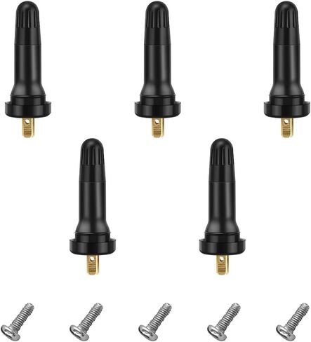 10PCS TPMS 20008 Tire Valve Stem, Rubber Snap-in Tubeless Tire Pressure Sensor Valve Stem, Tire Valve Stem Replacement for Enclave Escalade Avalanche Sierra, Car Accessories in Saudi Arabia