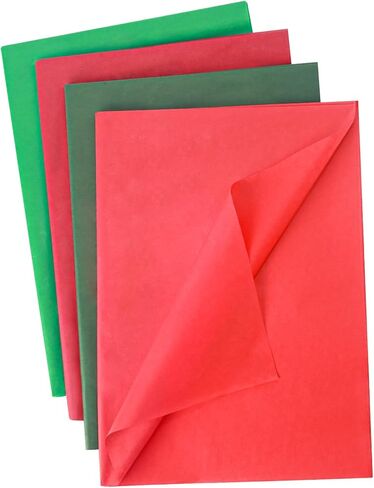 Shindel 180 ورقة مناديل ورقية لتغليف الهدايا، 20 × 28 بوصة مناديل عيد الميلاد لحقائب الهدايا هدايا عيد الميلاد وحرف العطلات in Kuwait