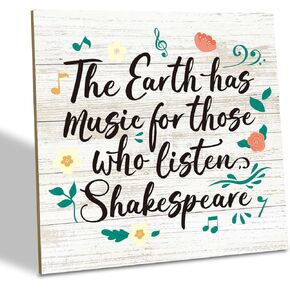 Spring Decor, Wood Plaque Table Art Sign, Home Decor Accents, Rustic Spring Flowers Bloom Wooden Box Sign, Tabletop Decor, Wood Decoration for Home Bedroom Living Room, Bloom In Grace Sign