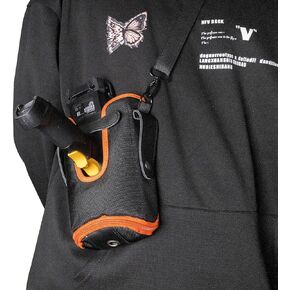 Shoulder Belt Carrying Case Holster for Symbol MC9000 MC9060 MC9090 MC9100, MC9190 MC9200 MC92N0 Handheld Android PDA Phone Barcode Scanner,Orange(SG-MC9121112-01R)