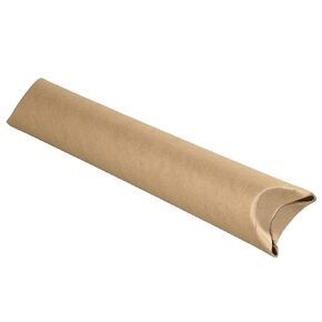 Aviditi Snap Seal Kraft Mailing Tubes, 4 x 12 Inches, Pack of 15, for Shipping, Storing, Mailing, and Protecting Documents, Blueprints and Posters