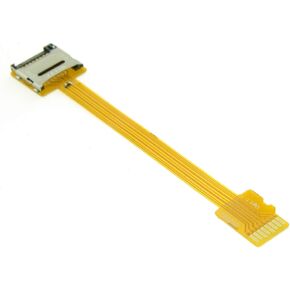 cablecc Micro SD TF Memory Card Kit Male to SD Female Extension Soft Flat FPC Cable Extender 10cm