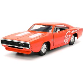 Big Time Muscle 1:24 1968 Dodge Charger Die-Cast Car (Orange)
