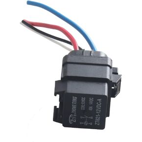 ESUPPORT Car Truck Motor Heavy Duty 12V 40A SPST Relay Socket Plug 4Pin 4 Wire Waterproof Seal