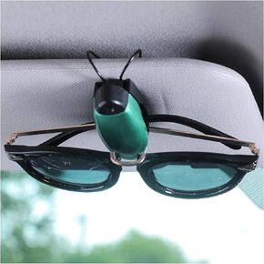 Kewucn 2 PCS Car Sunglasses Holders, Eyeglasses Glasses Hanger Clip for Car Sun Visor, Sunglasses Mount Ticket Card Clip, Universal Auto Visor Accessories for Different Size Eyeglasses (Black)