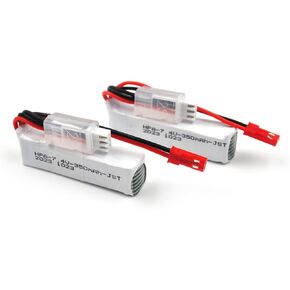 elxjar (2-Pack) 7.4V 350mAh 2S Li-Po Battery with JST Connector, Replacement for Titan HPA 2V, WLtoys K969 K989 K999 P929 P939 RC Car