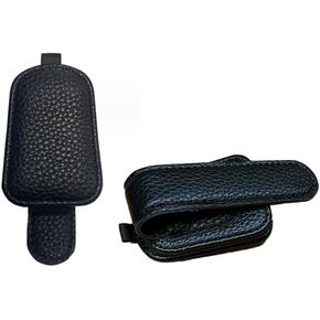 (2 Pack) Magnetic Sunglasses Holders for Car Visor, Van Accessories, Car Organizers for Women & Men Roadtrip Essentials
