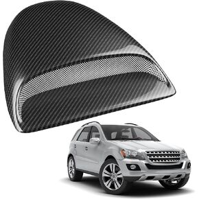 Carbon Fiber Hood Scoop - Front Car Hood Vent Cover, Universal Fit for Flat Hoods, Coupe, Trucks, SUV, JDM Style Body Kit, Waterproof, Automotive Accessory (Carbon Fiber Print)
