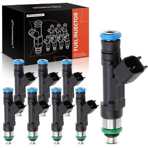 A-Premium Fuel Injectors Compatible with Ford Expedition 03-04, E-150 E-250 E-350 E-450 Club Wagon Super Duty, V8 5.4L, Set of 8, Replace# 0280158001