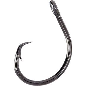 Mustad Demon Perfect Circle, in-Line, 3X Strong - Black Nickel-Size 7/0 - Pack of 25