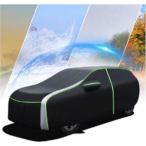 غطاء سيارة لسيارة Ford Escape 2000-2024، غطاء سيارة كامل مقاوم للماء لجميع الأحوال الجوية غطاء سيارة للهروب، غطاء سيارة خارجي مع سحاب باب شرائط عاكسة للأشعة فوق البنفسجية ومقاوم للرياح in Kuwait