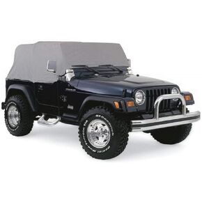 RAMPAGE PRODUCTS Cab Cover for Jeep CJ | Door Flaps, Waterproof, Grey | 1159 | Fits 1976-1986 Jeep CJ7