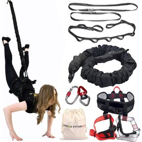 PRIOR FITNESS Bungee Fitness Set Yoga Bungee Cord Rope Resistance Air Dance Rope Exercise Fitness Home Gym Professional Training Equipment