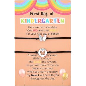 First Day of Kindergarten Bracelet Mommy and Me Back To School Matching Mother Daughter Bracelet First Day of Prek 1st Grade Gift