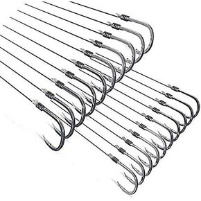 Joyiii Small Fishing Hooks with Mono Line,Super Strong Sharp Fishing Hook on Nylon Fishing Line Fishing Accessories for Baits