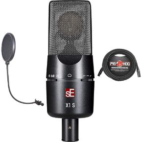 Briskdrop sE Electronics X1 S Condenser Microphone Bundle with Pop Screen Filter and XLR Cable