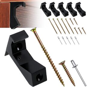 Squeaky Wood Relief Floor Repair Kit Can be Safely Used on Any 5/8 inch or Thicker subfloor,Eliminating Squeaky Floor Sounds,with Holes(White,6 Pcs)