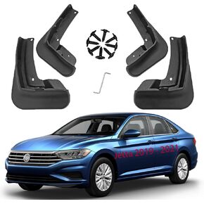 Mud Flaps Kit for Volkswagen VW Jetta 2019 2020 2021 Mud Flap Splash Guard Accessories Front and Rear 4pcs Set