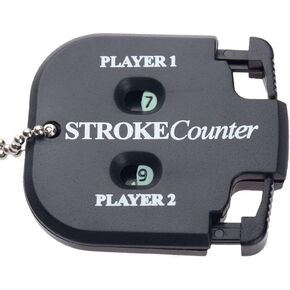 Black Golf Stroke Shot Putt Score Counter Golf Accessories, Two Digits Scoring Keeper with Key Chain Golf Training Aids Sports and Outdoors