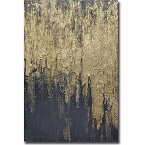Boiee Art,30x45Inch 3D Hand Painted Textured Acrylic Painting Wall Art Abstract Wave Art on Canvas Landscape Artwork Wood Inside Framed Ready to Hang