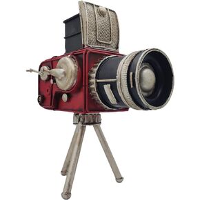 Vintage Camera Statue Model Showcase Decorative Props Showcase Camera Crafts Collectible Figurine Home Desktop Decoration
