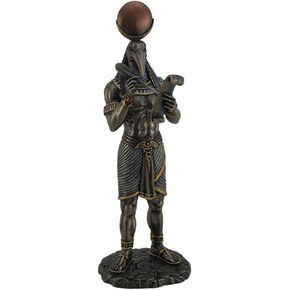Veronese Design 11 Inch Thoth Egyptian God of Writing and Wisdom with Papyrus Resin Statue Bronze Finish