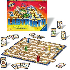 Ravensburger Labyrinth - Enthralling Family Board Game | Ideal for Kids and Adults Aged 7 and Up | Offers Great Replay Value | Designed for 2-4 Players | Globally Celebrated | ASIN: 26448