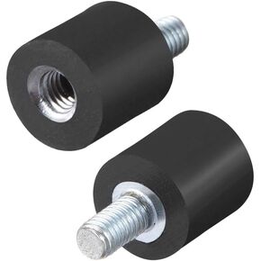 uxcell M3 Male Female Rubber Mounts, Shock Absorber, for Motor Generator Compressor Garage Reverse Osmosis Pump Impact Air Generator Car Bobbins, D8mmxH8mm 4pcs