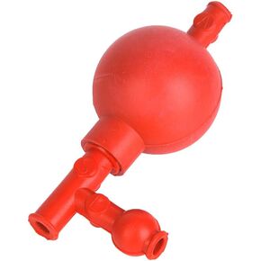Hapivida Pipetting Ball, 3 Openings Lab Rubber Suction Bulb Quantitative Rubber Pipette Filler Lab Suction Ball for Industrial Mineral Agricultural Laboratories