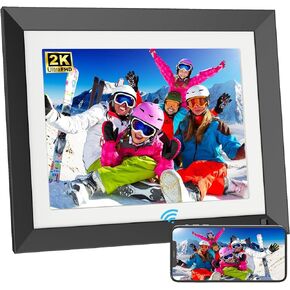 11-inch Dual-WiFi Digital Picture Frame -2.4G 5G 32GB 2K Smart Digital Photo Frames, 2176 * 1600 Pixels IPS Touch Screen, Motion Sensor, Share Photos Videos via App Email, Unlimited Cloud Storage