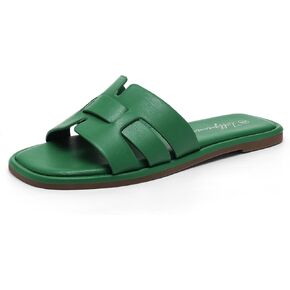 Luffymomo Womens Slip on Flat Sandals Comfortable Summer Casual Slides Sandals in Saudi Arabia