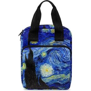 Portable Bible Cover Bookcase with Handle Bible Tote Bag Bible Books Pens Organizer 10.8 x 8.4 x 2.7 inches