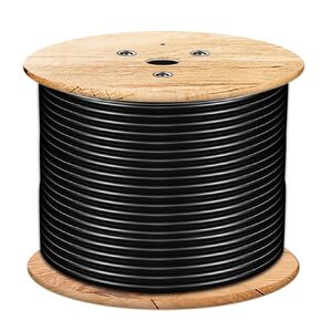 Cat7 Ethernet Cable 650ft Pure Copper: Fluke Tested Cat 7 Easy Pull Cable, Triple Shielded CMR, Outdoor/Indoor Direct Burial in Wall, POE Ethernet Wire, 10G 1000Mhz Roll Spool in Kuwait