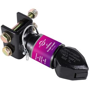 2-5/16" Adjustable Trailer Coupler with Trigger Latch SAE Class IV 12500 lb for Towing RV, Boat, Camper (Black) (12500LBS 2-5/16")