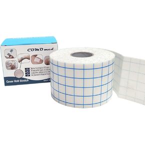 Cover Roll Stretch Non Woven Dressing Retention Tape-Roll Stretch Adhesive Bandage Tape-2 Inch x 10Yards-Single Roll