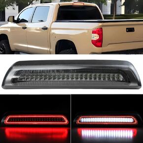 Third Brake Light High Mount Stop Lamp Compatible with 2007-2021 To-yo-ta Tundra Red LED Strobe 3rd Brake Light White Cargo Light Kit Pickup Truck Rear Tail Brake Light