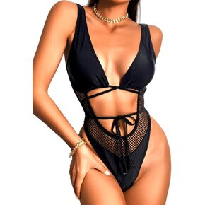 Sexy One Piece Swimsuits, High Cut Backless, Plunge Rave Outfits
