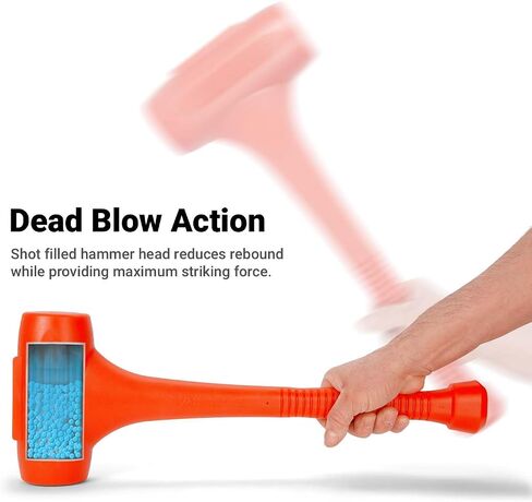 Capri Tools 10097 Dead Blow Hammer, 2 lb., Orange in Saudi Arabia
